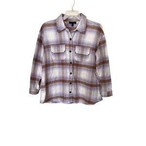 Lane Bryant Shacket 14/16 Button-Up Plaid Shirt / Jacket Outdoor‎ Gorpcore
